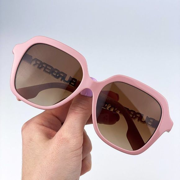 Burberry BE4389 406113 Sunglasses Pink Brown Gradient Oversized Square Women main image 5